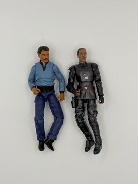 Star Wars 4” Action Figure Lot – Lando Calrissian & Moff Gideon